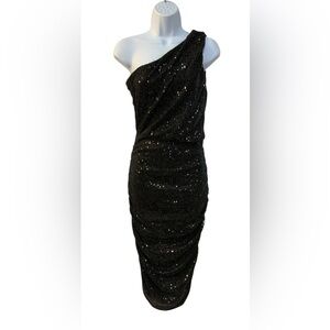 Love By Design Women’s Black Sequin Midi Dress